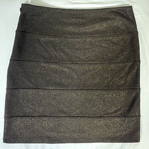 Rock & Republic black with gold flecks mini skirt